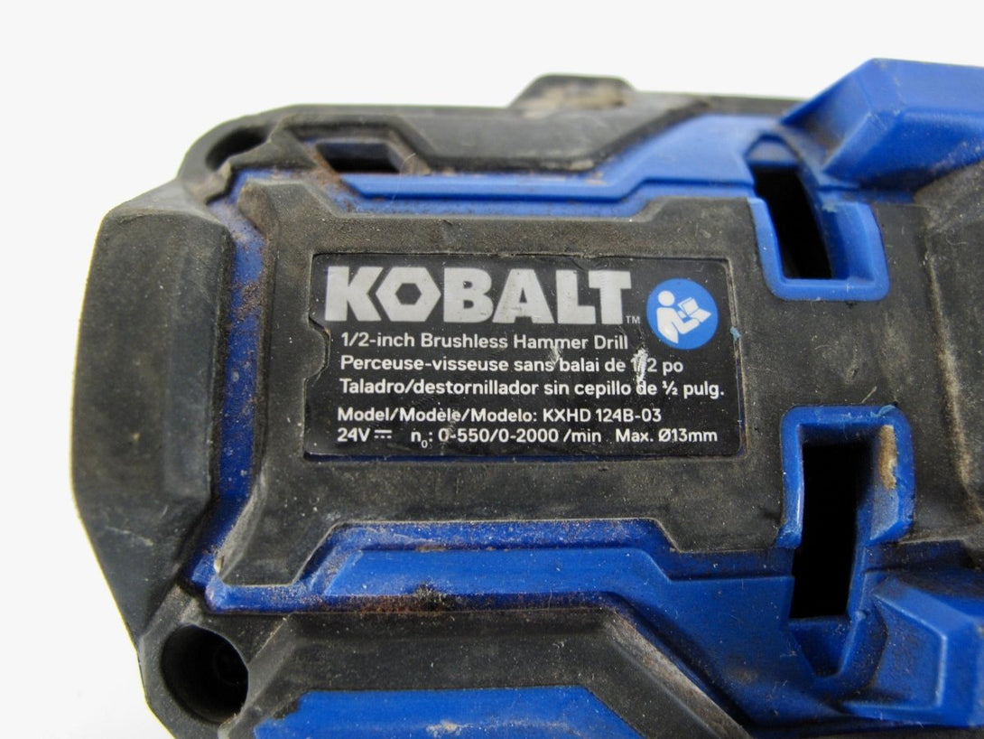 Kobalt 24V Max XTR Brushless 1/2'' Hammer Drill KXHD 124B - 03 Tool Only - ZeereeZ