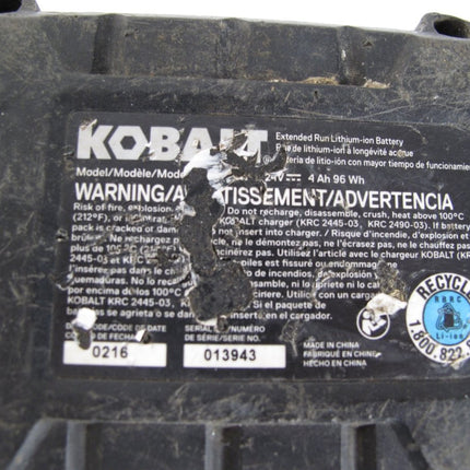 Kobalt KB 424 - 03 24V Max 4Ah Lithium - Ion Power Tool Battery Pack - ZeereeZ