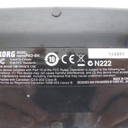 Korg nanoPAD2 Slim Line USB MIDI Controller Surface - ZeereeZ