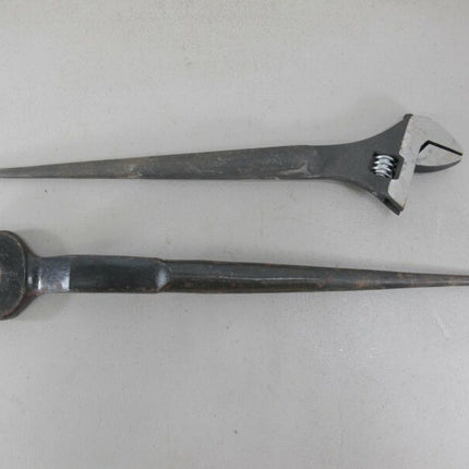 Large Heavy Duty Adjustable & 1 1/8 Inch Open Spud Wrench Set - ZeereeZ