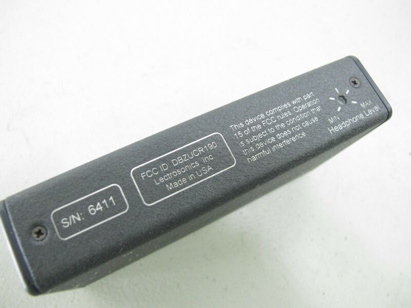 Lectrosonics UCR190 UHF Compact Wireless Receiver Freq 472.025MHz Lectro - ZeereeZ