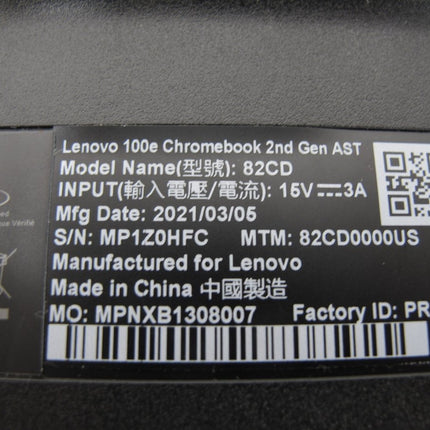 Lenovo 100e Chromebook 1.10GHz Celeron 4GB RAM 16GB HD Laptop Computer - ZeereeZ