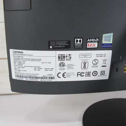 Lenovo IdeaCentre AIO 330 - 20AST 19.5" WXGA+ All - in - One Desktop Computer AMD E2 - 9000 2.30GHz 4GB RAM 500GB HDD Windows 10 Home - ZeereeZ