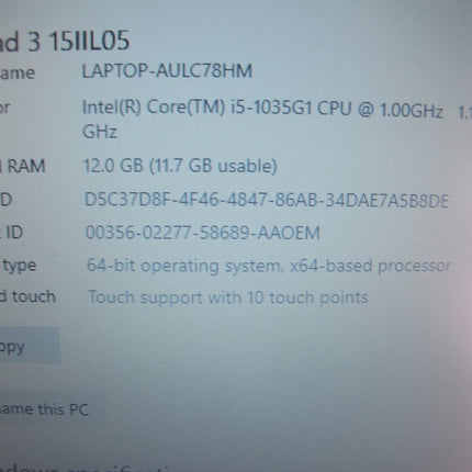 Lenovo IdeaPad 3 1.19GHz 12GB RAM 256GB i5 HD Touchscreen Laptop Computer - ZeereeZ