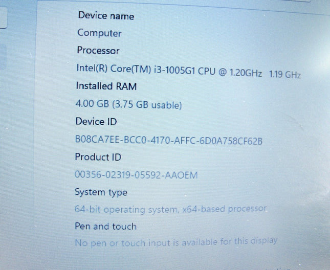 Lenovo IdeaPad 3 i3 - 1005G1 1.20GHz 4GB 128GB SSD Windows 11 Laptop - ZeereeZ
