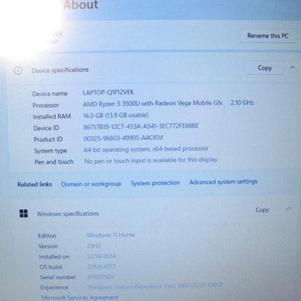 Lenovo IdeaPad L340 - 15API Laptop 15.6 1TB 16GB RAM Ryzen 5 2.10GHz Radeon Vega 8 - ZeereeZ