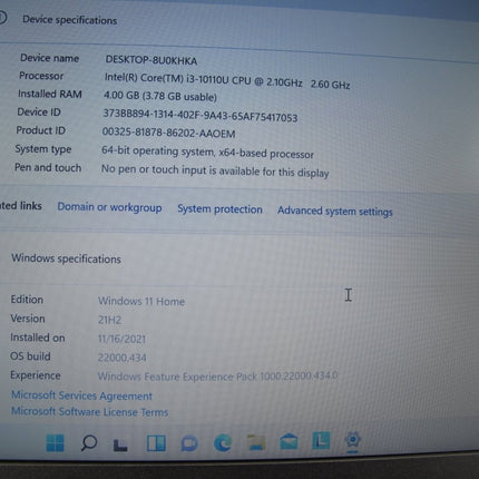 Lenovo ThinkPad E14 20RBS5BE00 500GB Win 11 Home 4GB 2.10GHz i3 Notebook Computer - ZeereeZ