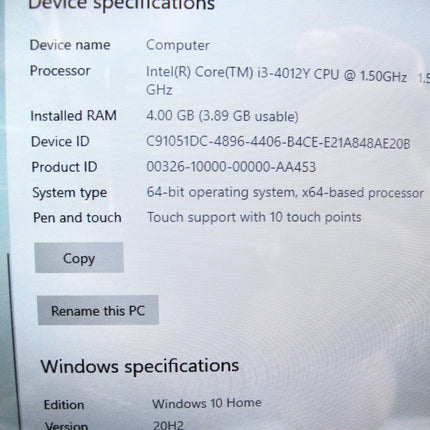 Lenovo Yoga 2 Intel i3 - 4012Y 1.50GHz 4GB 500GB Laptop + Tablet Computer - ZeereeZ