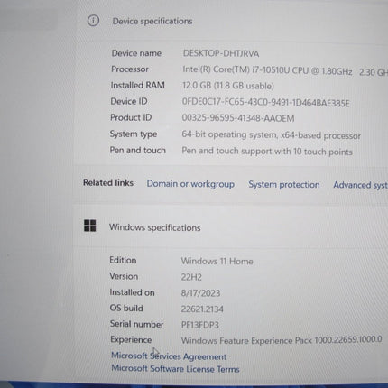 Lenovo Yoga C740 - 15.6" FHD Touch 10th gen i7 - 10510U 12GB 512GB SSD Win 11 Laptop - ZeereeZ