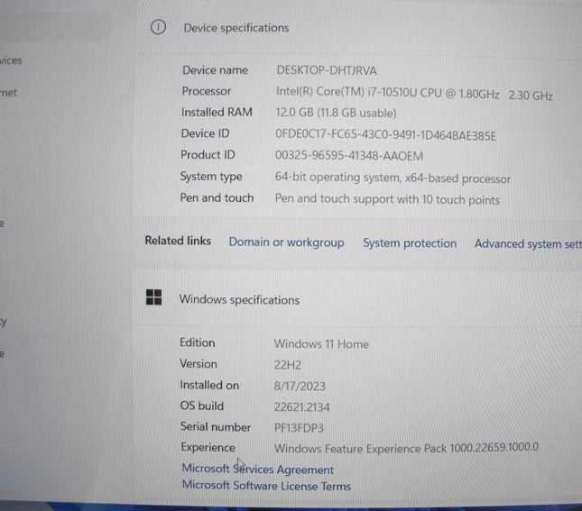 Lenovo Yoga C740 - 15.6" FHD Touch 10th gen i7 - 10510U 12GB 512GB SSD Win 11 Laptop - ZeereeZ