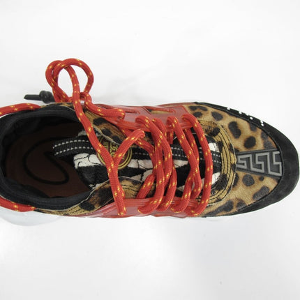 Leopard Print Chain Sneakers Size 40 - ZeereeZ