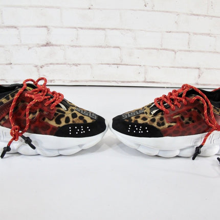 Leopard Print Chain Sneakers Size 40 - ZeereeZ