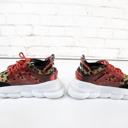 Leopard Print Chain Sneakers Size 40 - ZeereeZ
