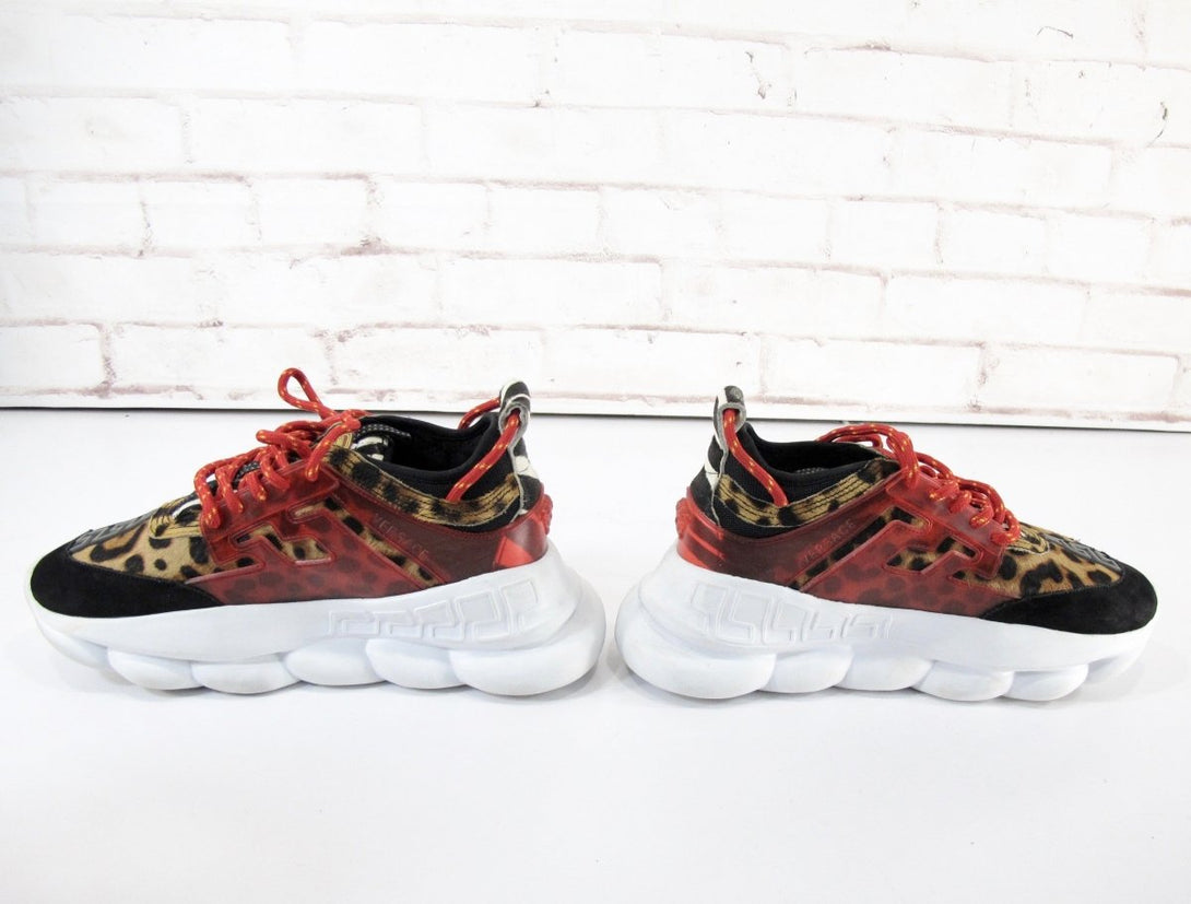 Leopard Print Chain Sneakers Size 40 - ZeereeZ