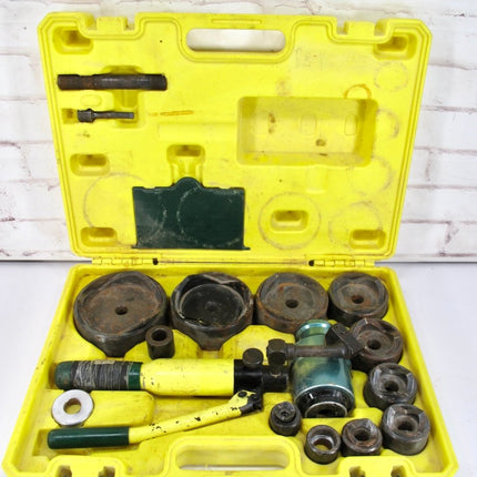 L.H. Dottie HPTK2 12 - Ton Hydraulic Knockout Punch Set for 1/2” to 4” Conduit - ZeereeZ