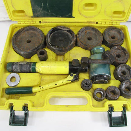 L.H. Dottie HPTK2 12 - Ton Hydraulic Knockout Punch Set for 1/2” to 4” Conduit - ZeereeZ