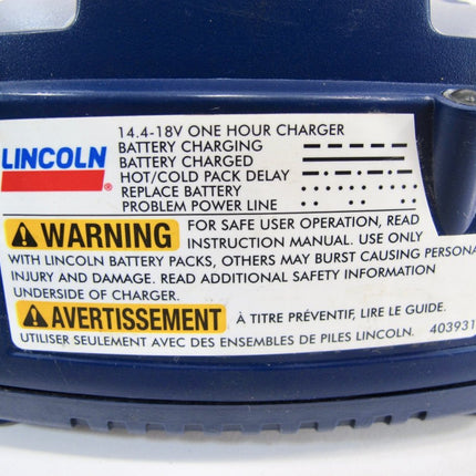 Lincoln 1410 PowerLuber OEM Replacement AC Battery Charger — 14.4 Volt or 18 Volt - ZeereeZ