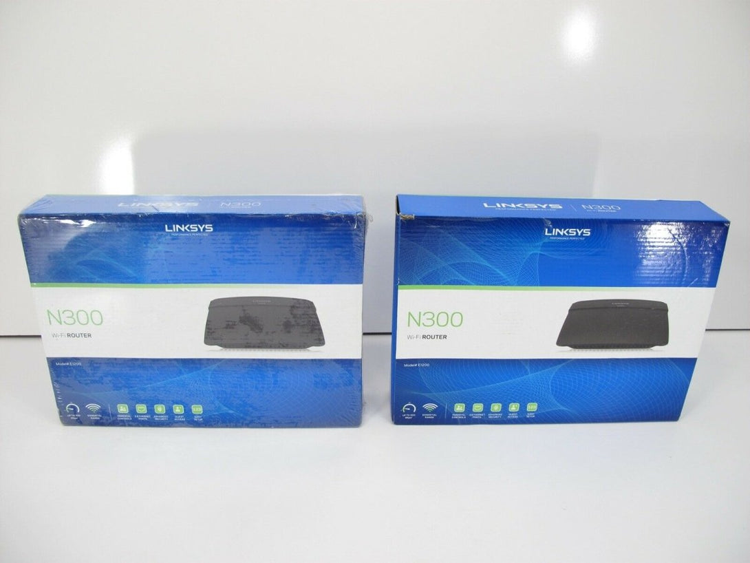 Linksys E1200 N300 Wi - Fi Wireless Router w/ Linksys Connect 2 Pack New - ZeereeZ