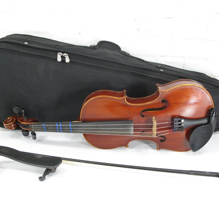 Lisle Model 96 115 - 1312 Full Size 4/4 Violin w/ Glasser Bow & Case - ZeereeZ