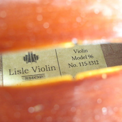 Lisle Model 96 115 - 1312 Full Size 4/4 Violin w/ Glasser Bow & Case - ZeereeZ