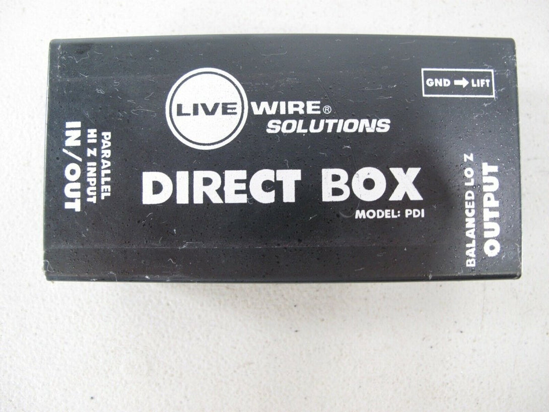 Live Wire Solutions PDI Double Shielded Heavy Duty Passive Direct Box - ZeereeZ