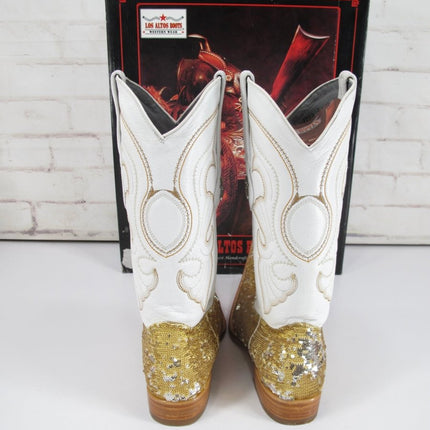 Los Altos 964244 8.5 Unisex Mens 10 Women's Rodeo / Performance Gold Sequin Boots - ZeereeZ