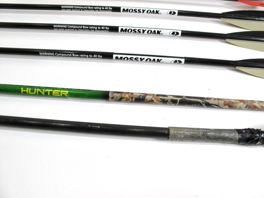 Lot of 12 Terminator, Bloodsport, Easton, Mossy Oak Arrows 27 - 31" w/ Points - ZeereeZ