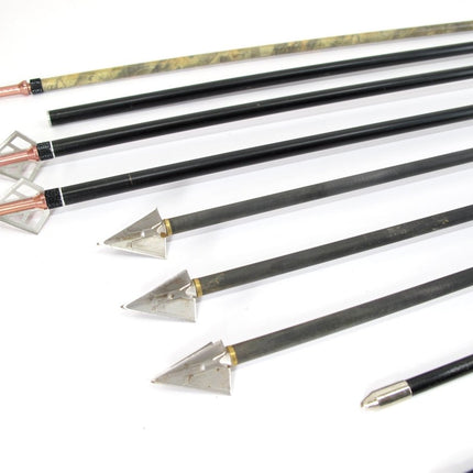 Lot of 12 Terminator, Bloodsport, Easton, Mossy Oak Arrows 27 - 31" w/ Points - ZeereeZ