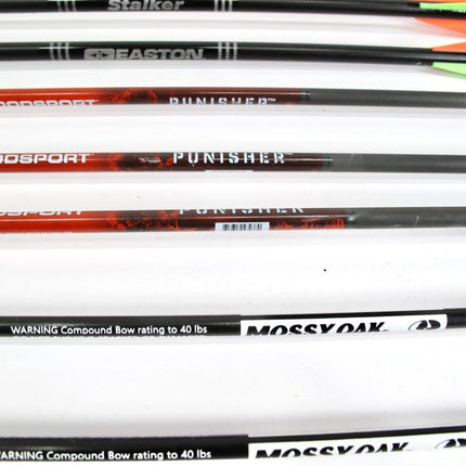 Lot of 12 Terminator, Bloodsport, Easton, Mossy Oak Arrows 27 - 31" w/ Points - ZeereeZ