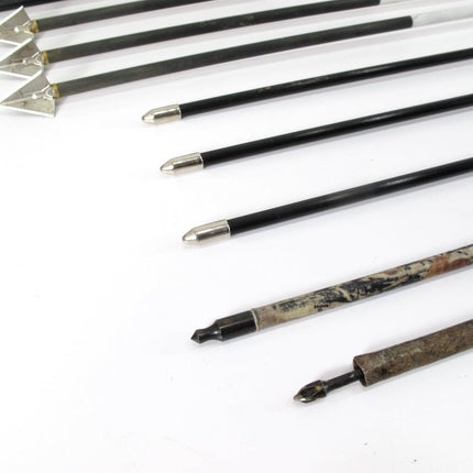 Lot of 12 Terminator, Bloodsport, Easton, Mossy Oak Arrows 27 - 31" w/ Points - ZeereeZ