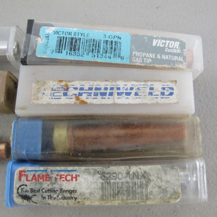 Lot of 6 Flametech & Cutskill Victor 2 - 1 - 101 3GPN 6290 - 1NX Cutting Torch Tips - ZeereeZ