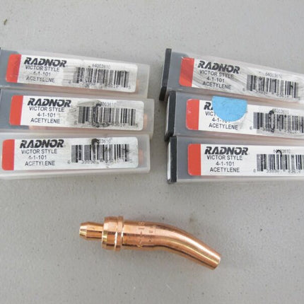 Lot of 7 Various Size Radnor Torch Tips Acetylene 4 - 1 - 101 New - ZeereeZ