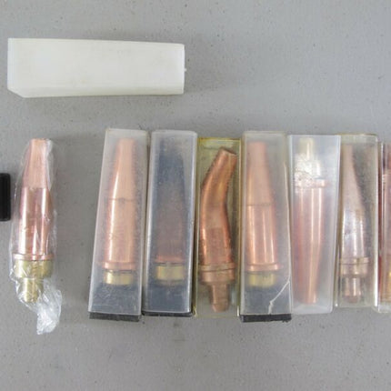 Lot of 8 Various Size Victor Torch Tips Propane Acetylene Natural Gas New - ZeereeZ