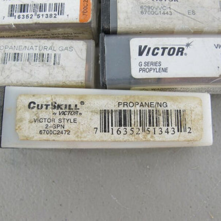 Lot of 9 Various Size Victor Torch Tips Propane Acetylene Natural Gas New - ZeereeZ