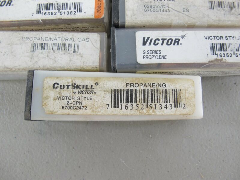 Lot of 9 Various Size Victor Torch Tips Propane Acetylene Natural Gas New - ZeereeZ
