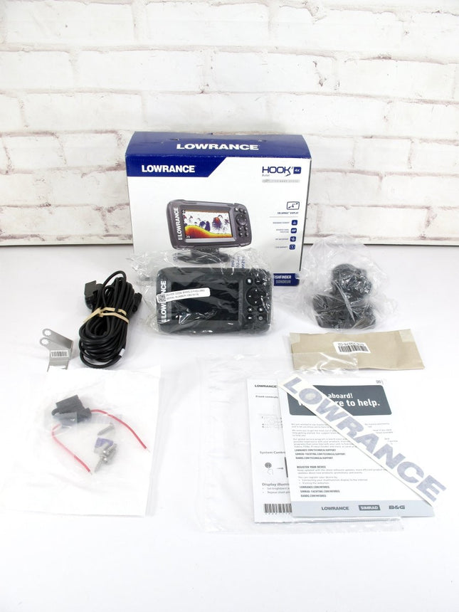 Lowrance Hook 2 - 4X GPS Plotter Bullet Sonar Fishfinder with Transducer, Waypoint - ZeereeZ