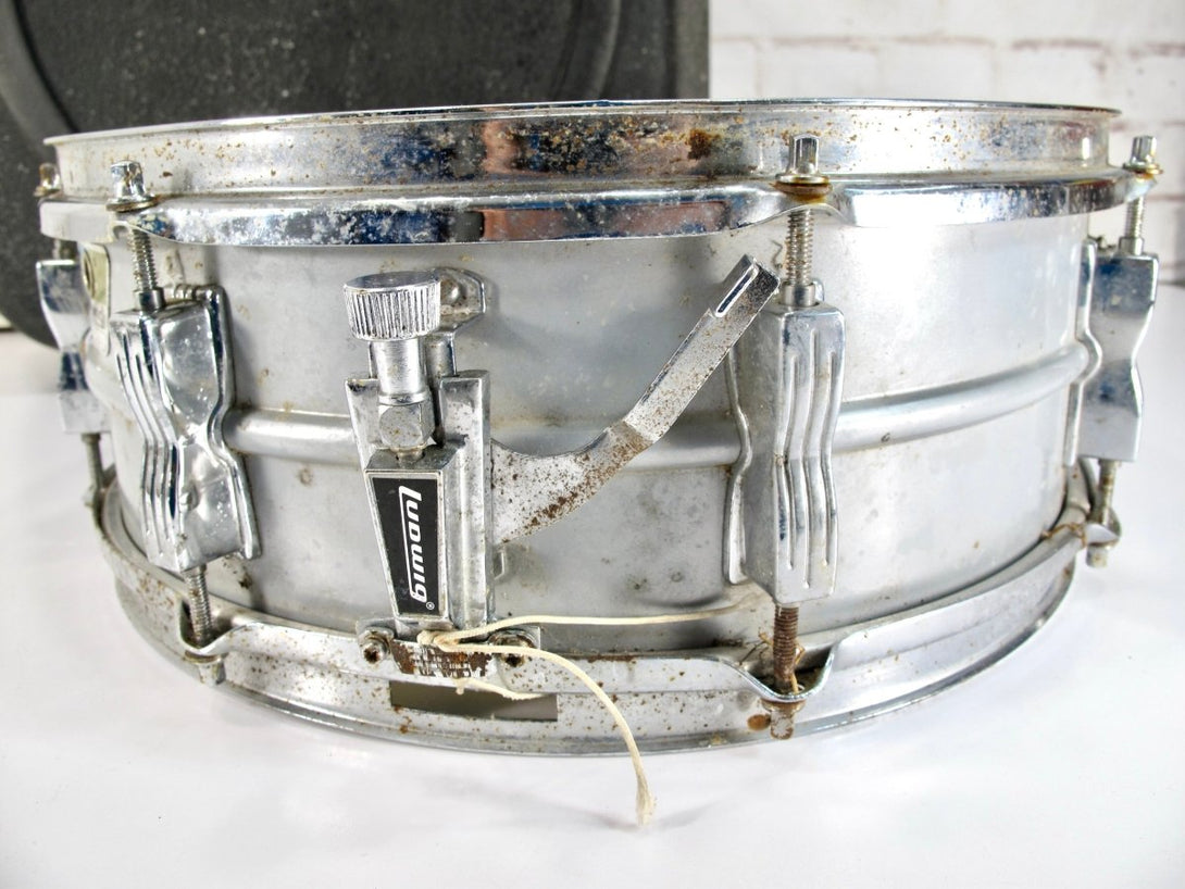 Ludwig Acrolite 5x14 Vintage Steel Snare Drum w/ Original Case - ZeereeZ