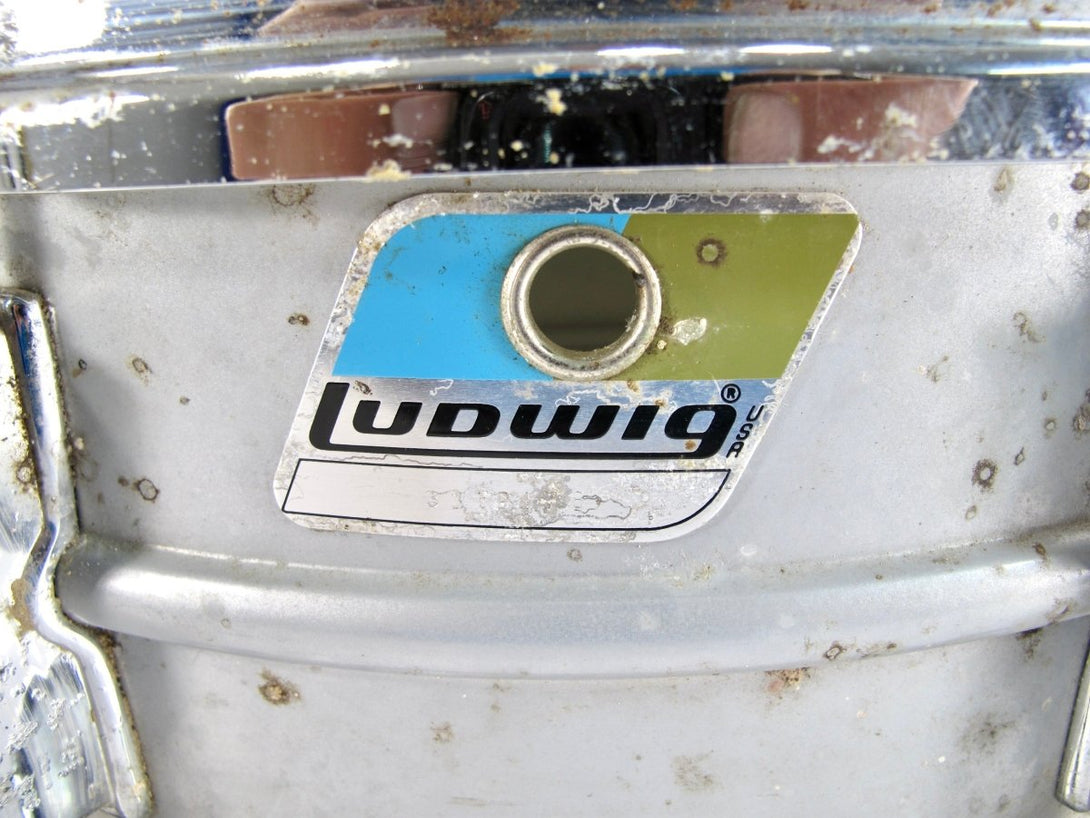 Ludwig Acrolite 5x14 Vintage Steel Snare Drum w/ Original Case - ZeereeZ