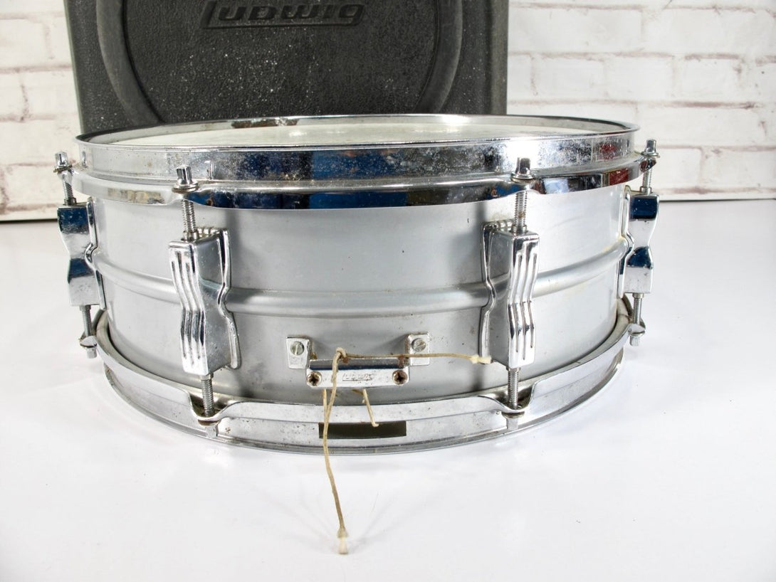 Ludwig Acrolite 5x14 Vintage Steel Snare Drum w/ Original Case - ZeereeZ