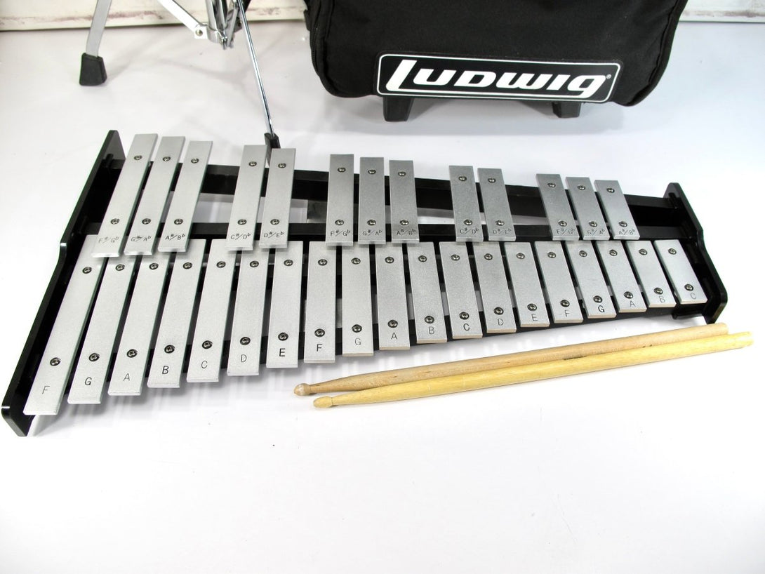 Ludwig M652 School Band Bell Percussion Set w/ Stand & Rolling Bag - ZeereeZ