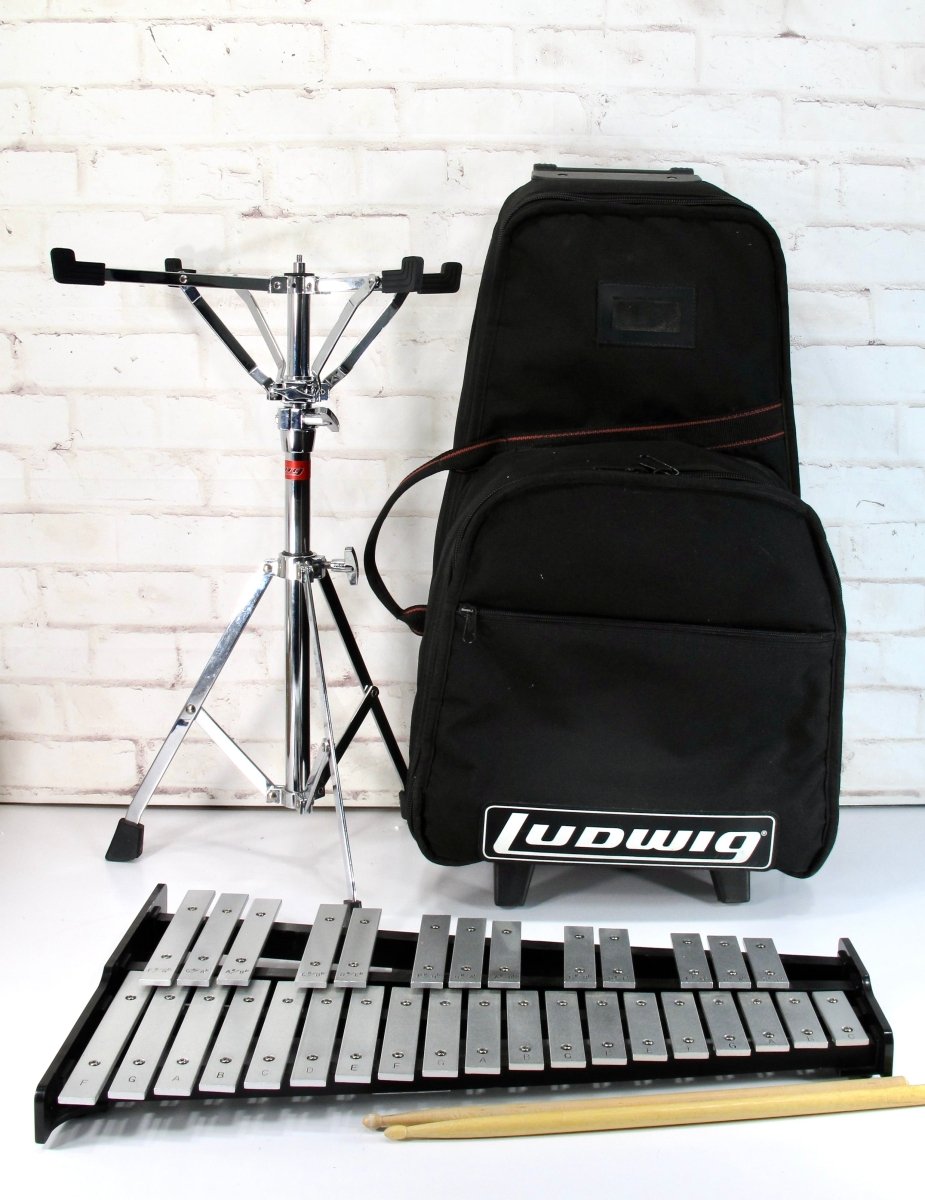 Ludwig M652 School Band Bell Percussion Set w/ Stand & Rolling Bag - ZeereeZ