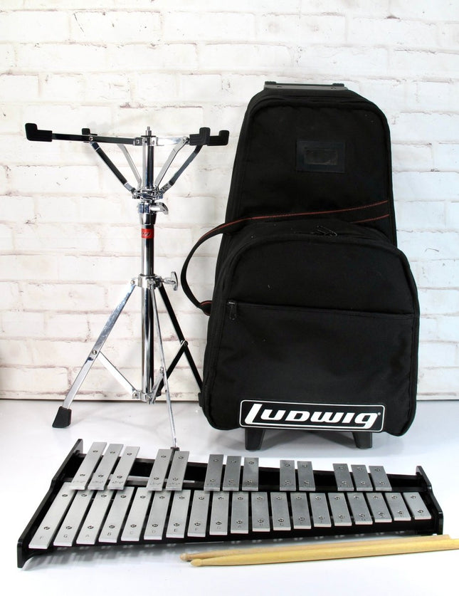 Ludwig M652 School Band Bell Percussion Set w/ Stand & Rolling Bag - ZeereeZ
