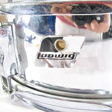 Ludwig Rocker 14x5 Steel 2000s 8 Lug Snare Drum - ZeereeZ