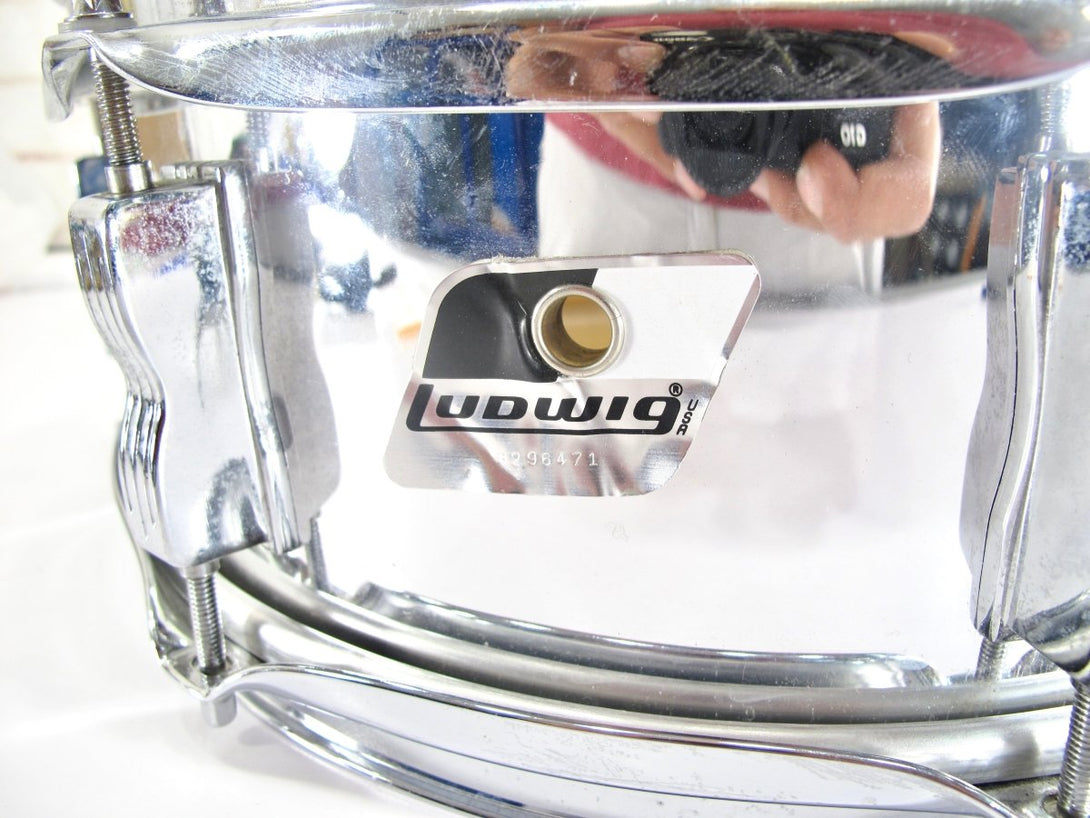 Ludwig Rocker 14x5 Steel 2000s 8 Lug Snare Drum - ZeereeZ