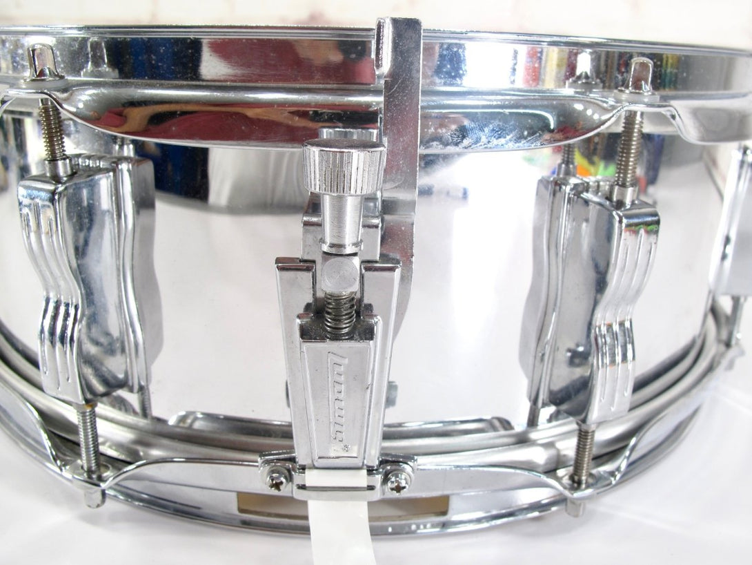 Ludwig Rocker 14x5 Steel 2000s 8 Lug Snare Drum - ZeereeZ