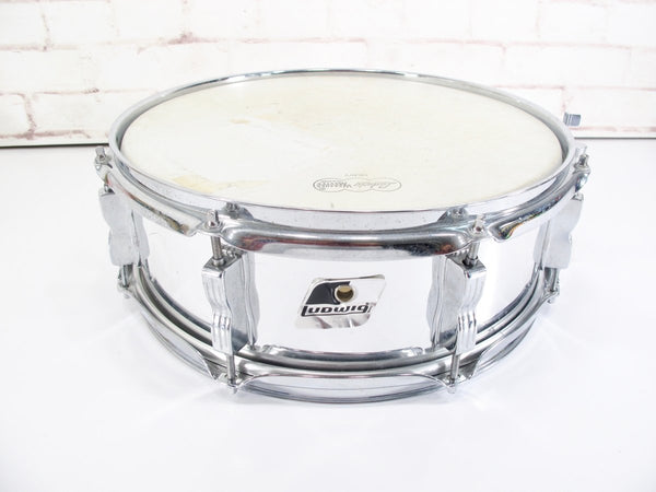 Ludwig Rocker 14x5 Steel 2000s 8 Lug Snare Drum - ZeereeZ