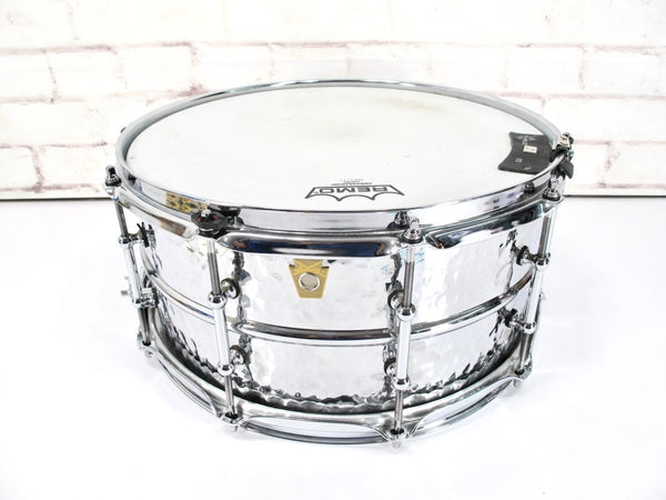 Ludwig Supraphonic Hammered 6.5 x 14 inch Snare Drum - ZeereeZ