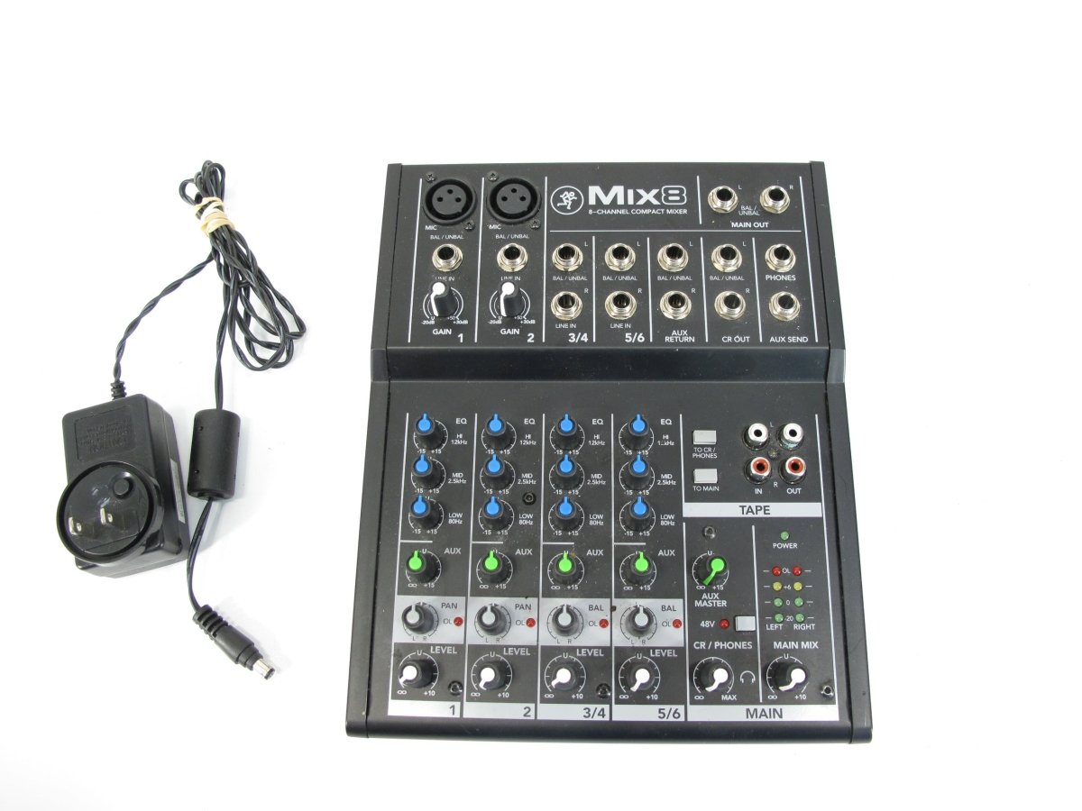 Model 8 Mix Mackie MIX8 Mix Series Compact 8 Channel Mixer – ZeereeZ