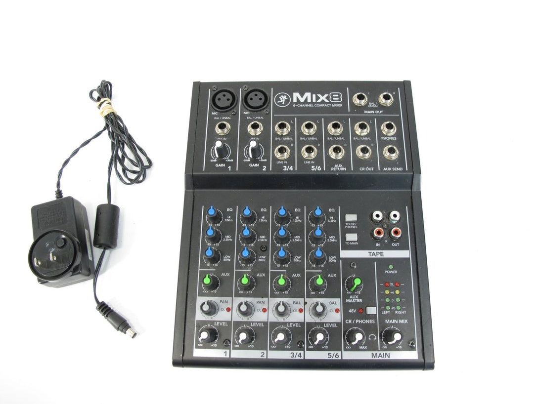 Mackie MIX8 Mix Series Compact 8 Channel Mixer - ZeereeZ