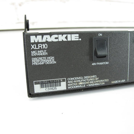 Mackie XLR10 XLR Microphone Input Expander CR - 1604 Input Expansion - ZeereeZ